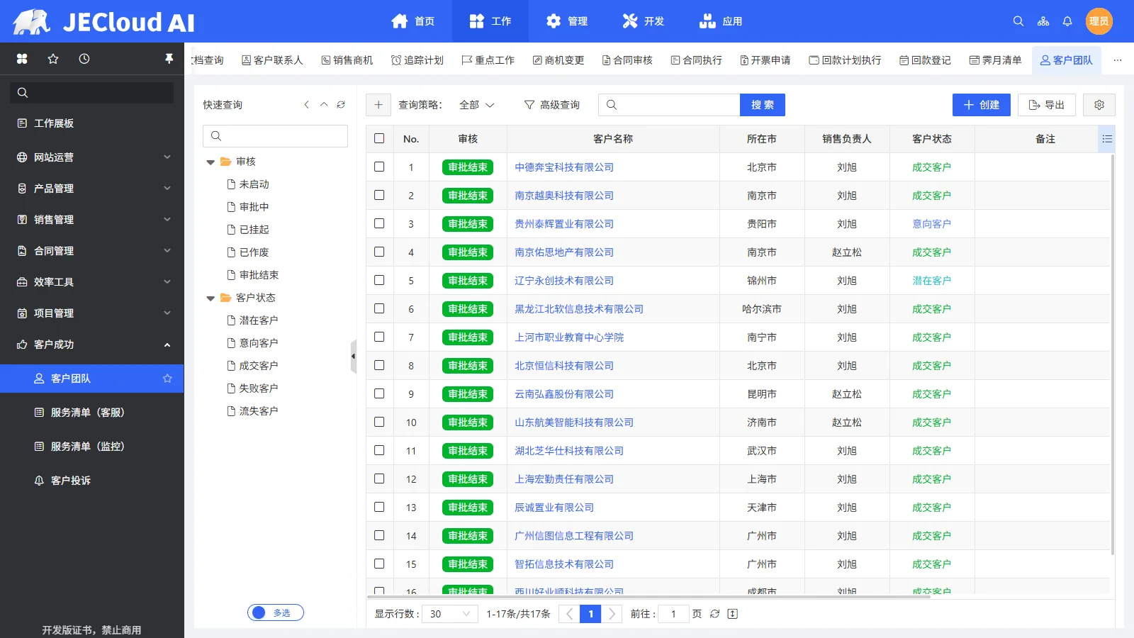 客户成功 · 客户团队
