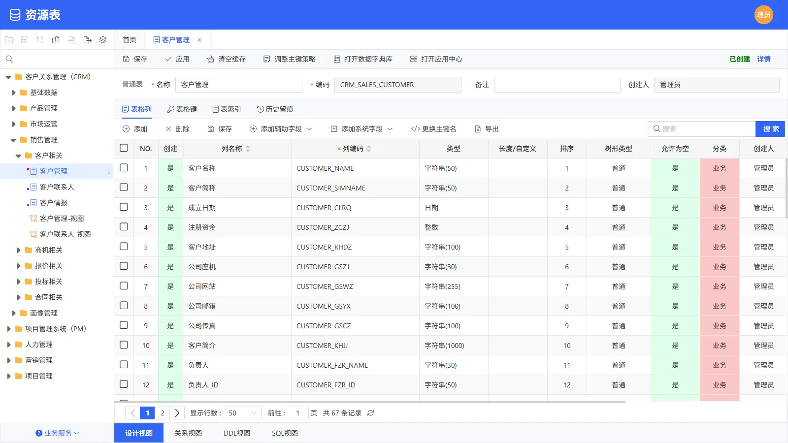 第一步 · 资源表字段设计（配置）